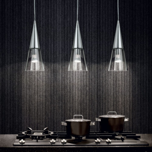 Sospensione Cono Cromo Ideal Lux
