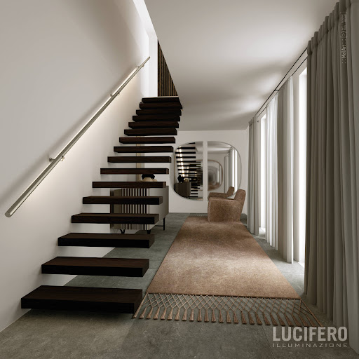 corrimano luminoso led lucifero illuminazione