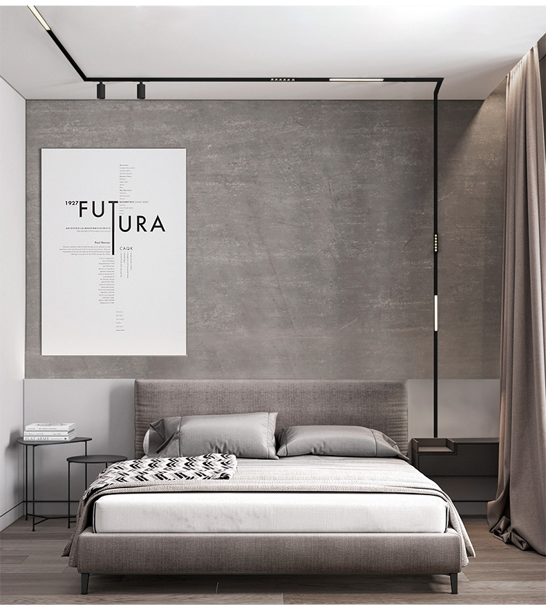 illuminazione camera da letto binario elettrificato